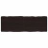 vidaXL Stalvir&scaron;is, tamsiai ruda, 120x40x(2-6) cm, medienos masyvas