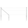 vidaXL Tvorelės stulpas Sidabro 50 x 0,6 m (50 mm tinklas) Plienas