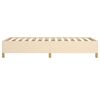 vidaXL Lovos rėmas be čiužinio, kreminės spalvos, 80x200 cm, audinys