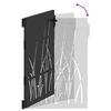 vidaXL Sodo vartai Juoda 85 x 150 cm Milteliniu būdu padengtas plienas