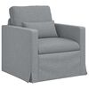 vidaXL Sofa 2 pcs &Scaron;viesiai pilka 198 x 78 x 80 cm audinys