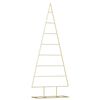 vidaXL Metalinis Kalėdų medis Auksinė 150 cm