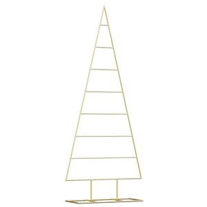 vidaXL Metalinis Kalėdų medis Auksinė 150 cm