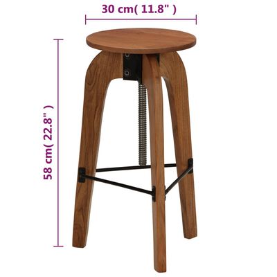 vidaXL Baro kėdės, 2vnt., akacijos medienos masyvas