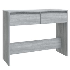 vidaXL Konsolinis staliukas, pilkas ąžuolo, 100x35x76,5cm, mediena