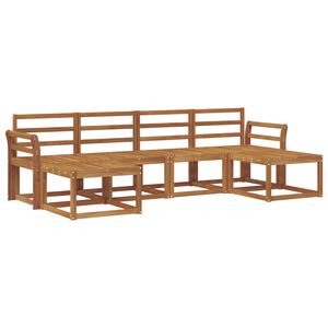 vidaXL Lauko sofos komplektas 6 pcs Natūrali Apdirbta mediena