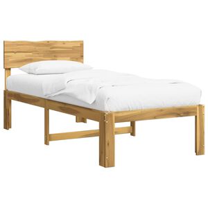vidaXL Viengulė lova su galvūgaliu ROSTOCK Balta 75 x 190 cm