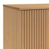 vidaXL Drabužių spinta OLDEN, ruda, 76,5x53x172cm, pušies masyvas
