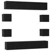 vidaXL TV spintelių komplektas 10 pcs 180 x 30 x 30 cm Juodojo ąžuolo