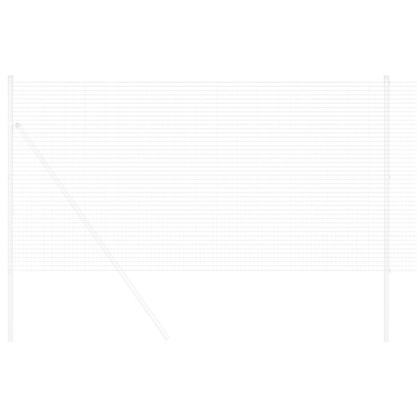 vidaXL Suvirinto vielos tvoros Sidabro 1.2 x 10 m