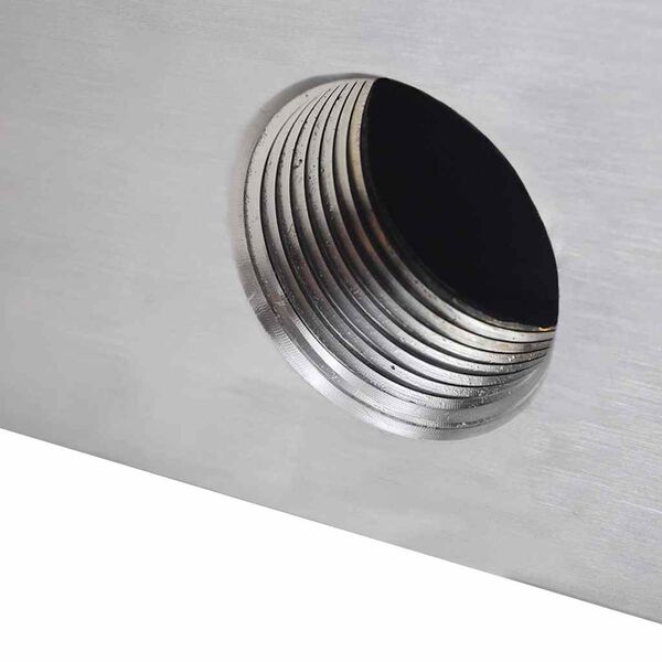 Baseino fontanas, stačiakampio formos, nerūdijantis plienas, 60cm