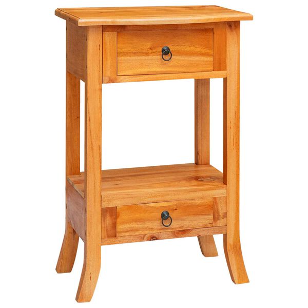 vidaXL Konsolinis stalas su stalčių Natūrali 50,5 x 30 x 75,5 cm