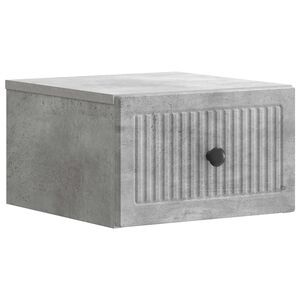 vidaXL Sieninis naktinis staliukas Betono pilka 33 x 34,5 x 20 cm