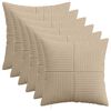 vidaXL Pagalvėlės užvalkalas 6 pcs ALMELO Taupe 40 x 40 cm mančester
