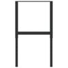 vidaXL Darbastalio rėmai, 2vnt., juodi, 55x(69-95,5)cm, metalas