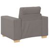 vidaXL Sofa 3 pcs Taupe Lino mišinio audinys