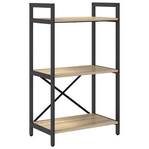 vidaXL Knygų lentyna 3 auk&scaron;tų 56 x 34 x 96 cm Apdirbta mediena