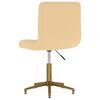 vidaXL Pasukamos valgomojo kėdės, 4vnt., kreminės spalvos, aksomas