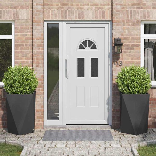 vidaXL Lovelis 2 pcs Juoda 50 x 50 x 75 cm Plienas