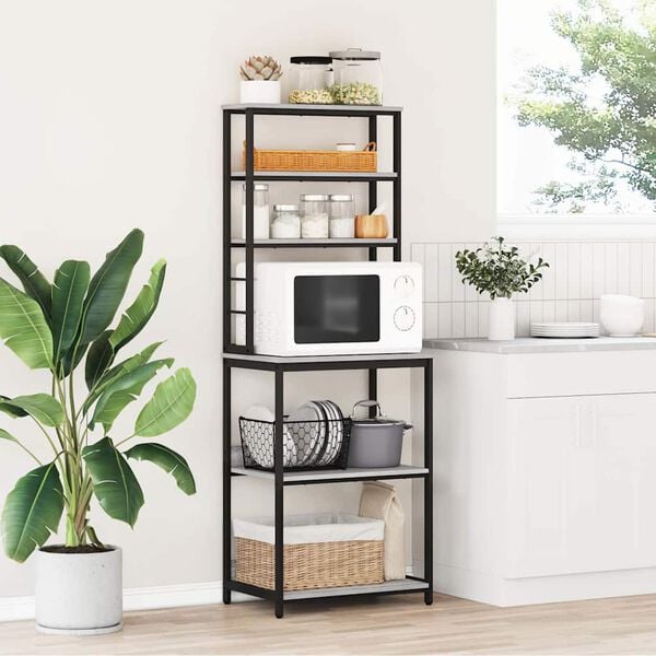 vidaXL Virtuvės lentyna Pilkas Sonoma 60 x 40 x 168 cm