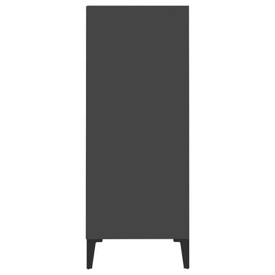 vidaXL Šoninė spintelė, pilkos spalvos, 57x35x90cm, MDP