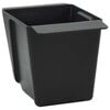 vidaXL Gėlių dėžės Euro paletėms 24 pcs Juoda 13,5 x 9 x 9,5 cm