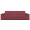vidaXL Sofa lova 200cm Vyno raudona audinys