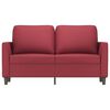 vidaXL Dvivietė sofa, raudonojo vyno spalvos, 120cm, dirbtinė oda