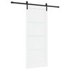 vidaXL Slankios durys 83 x 202 cm Pu&scaron;ies medienos masyvas