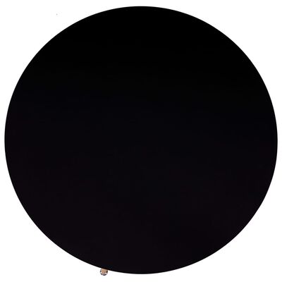 vidaXL Valgomojo stalas, juodos ir ąžuolo spalvos, 90x73,5cm, MDF