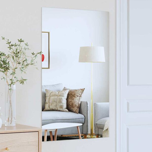 vidaXL Sieninis veidrodis Stačiakampio 100 x 60 cm grūdintas stiklas