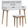 vidaXL Tualetės rinkinys FAUSKE 3 pcs Balta 100 x 50 x 103,5 cm