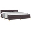vidaXL Kiemas lova su pagalve Tamsiai rudas 200 x 200 cm audinys