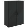 vidaXL Prie sienos montuojama spinta Juoda 66 x 34,5 x 90 cm
