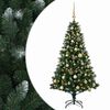 vidaXL Dirbtinė Kalėdų eglutė su burbulais 120 cm 150 LED &Scaron;ilta balta