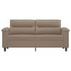 vidaXL Dvivietė sofa, kapučino spalvos, 140cm, dirbtinė oda