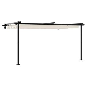 vidaXL Pavėsinė 400 x 300 x 200 cm Kreminė Poliesteris