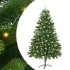 vidaXL Kalėdų eglutė su LED lemputėmis Žalia 180 cm PE