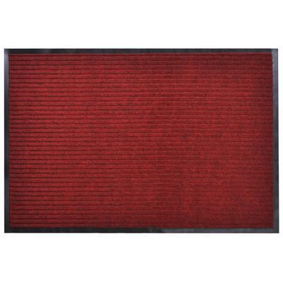 Raudonas PVC Durų Kilimėlis, 90 x 60 cm