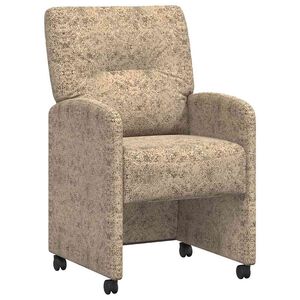 vidaXL Valgomojo Kėdės su Ratukais su ratais 2 pcs &Scaron;viesiai pilka