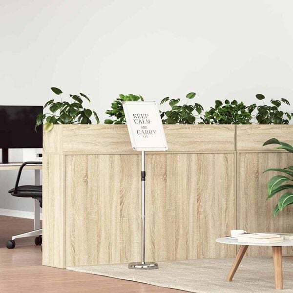 vidaXL Prekybos parodos stendai Sidabro 25 x 25 x 125 cm Aliuminis