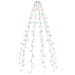 vidaXL Kalėdų eglutės girlianda su 150 spalvotų LED lempučių, 150cm