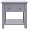 vidaXL Šoninis staliukas, pilkas, 40x40x40cm, paulovnijos mediena