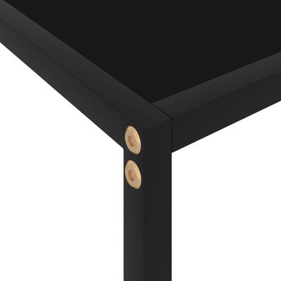 vidaXL Konsolinis staliukas, juodas, 100x35x75cm, grūdintas stiklas