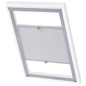 vidaXL Plisuotos žaliuzės, baltos, M06/306