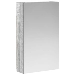 vidaXL Vonios veidrodžio spinta Pilkas Sonoma 30 x 10,5 x 50 cm