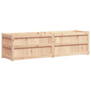 vidaXL Sodo lovelis, 180x50x50cm, pu&scaron;ies medienos masyvas
