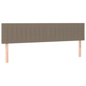 vidaXL Galvūgaliai, taupe spalvos, 160x5x78/88 cm, audinys