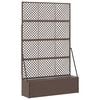 vidaXL Sodo trelių vazonas Ruda 105 x 30 x 170 cm Metalas