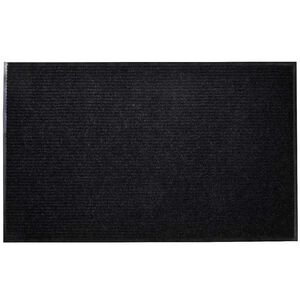 vidaXL Durų kilimėlis, juodos spalvos, 90 x 60 cm, PVC